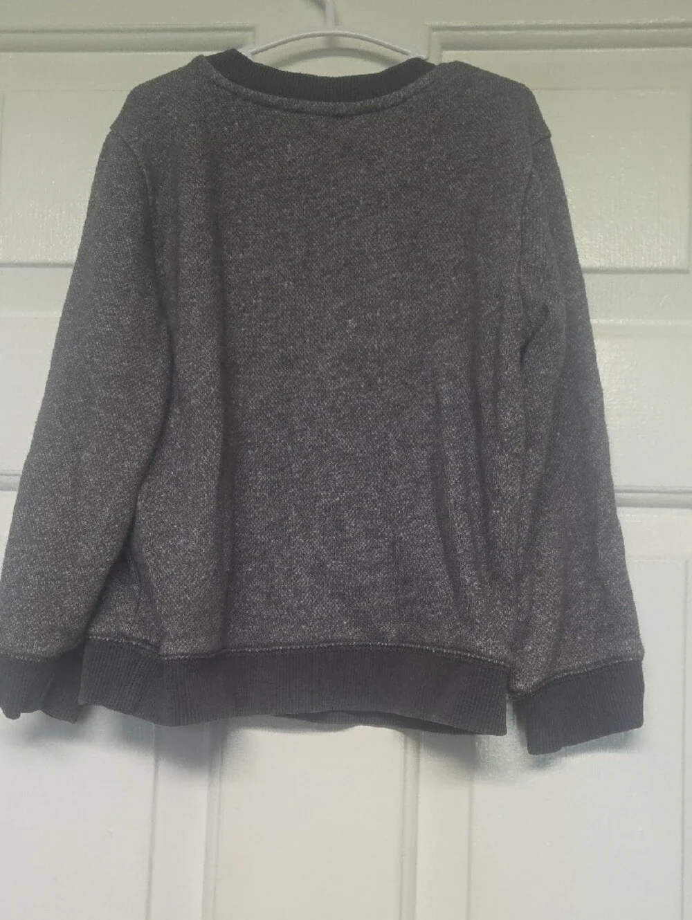 Boys Heather Gray Long-Sleeve Pocket Sweatshirt